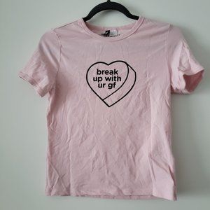 HM x Ariana Grande Break up with ur Gf baby tee size medium